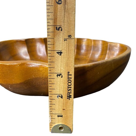 Vintage Monkeypod Wood Set of 5 Bowls Serving Set, Tiki, Boho, MCM, Giftable - Picture 6 of 10